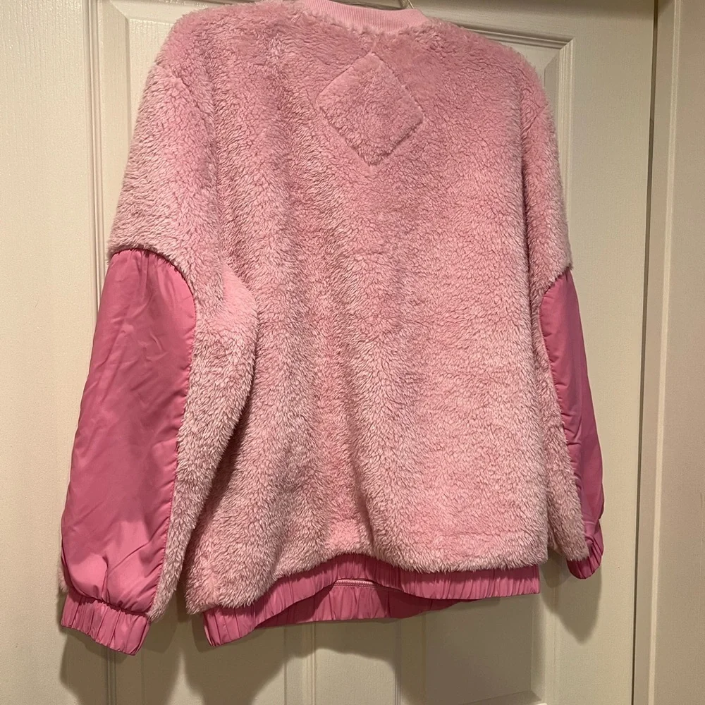 NWT pink Ugg Sherpa pullover sweater front zipper - Picture 6 of 6
